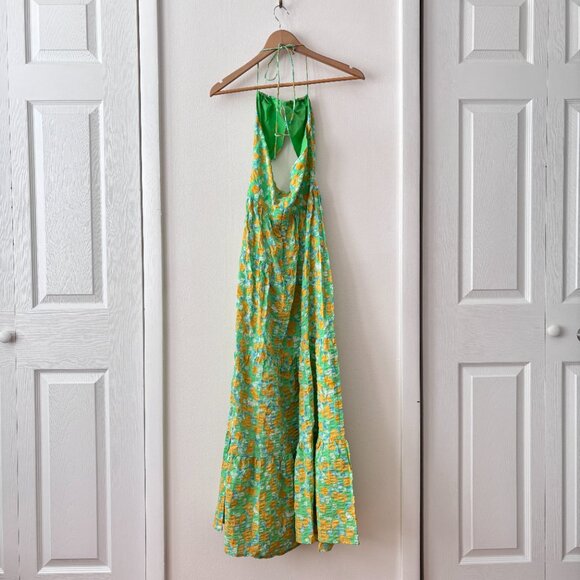 Sabo Skirt Calais Seersucker Floral Print Maxi Dress - Picture 8 of 9